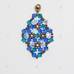 Pierces - Bronze brass - Earrings Rhombus Marissa - Pierces - Bronze brass - Laiton bronze